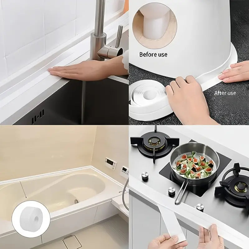 Su Sızdırmaz Geçirmez Bant Lavabo Küvet Kenar Bandı